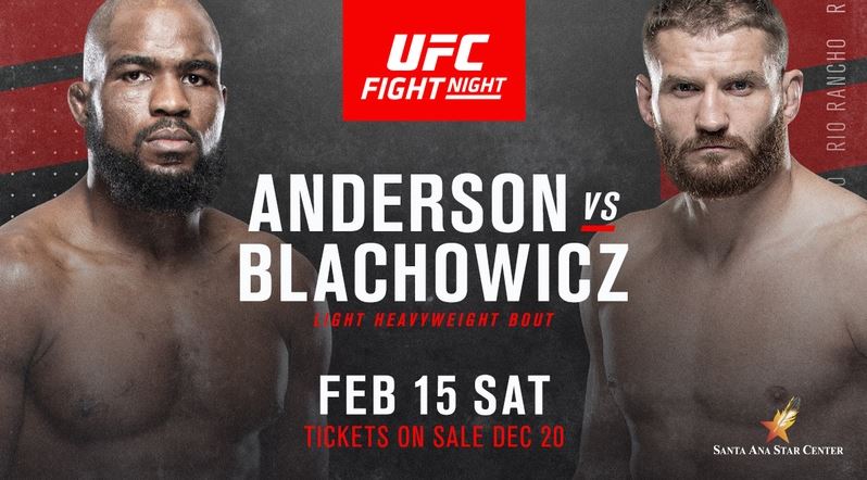 Watch UFC Fight Night 167: Anderson vs. Błachowicz 2 2/15/20 Full Show Online Free