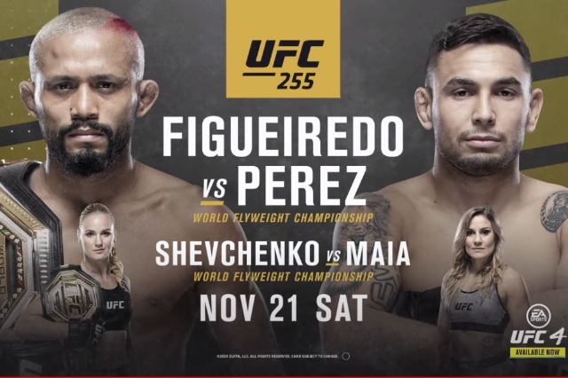 Watch UFC 255: Figueiredo vs. Perez 11/21/20